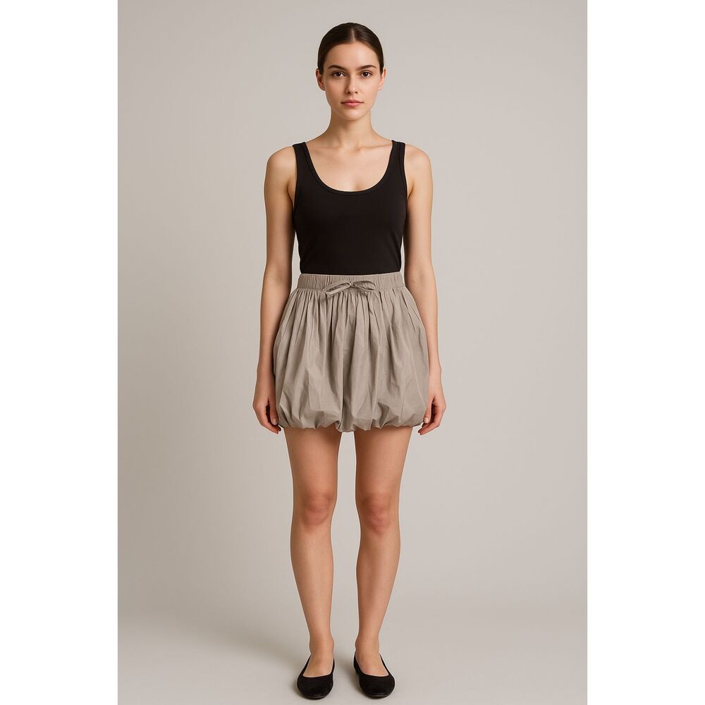 SAINT ART‎ Katie Bubble Mini Skirt Gray Small